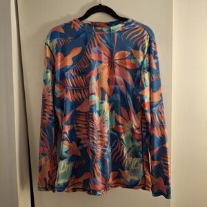 Ingear Women's Tropical Multicolor Long Sleeve Shirt